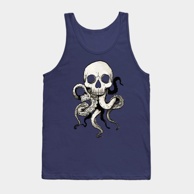 Kraken skull Tank Top by Rackham